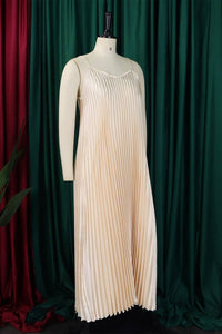 SLING PLEATED LONG DRESS