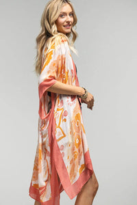 Watercolor Flower Kimono