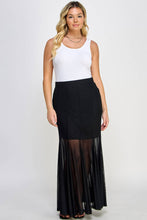 Load image into Gallery viewer, Plus Size Mesh Maxi Skirt
