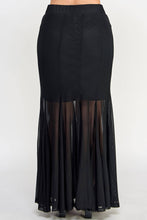Load image into Gallery viewer, Plus Size Mesh Maxi Skirt
