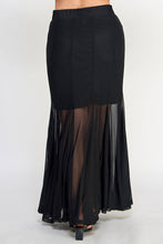 Load image into Gallery viewer, Plus Size Mesh Maxi Skirt
