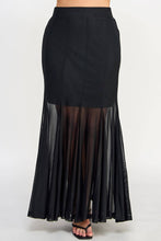 Load image into Gallery viewer, Plus Size Mesh Maxi Skirt
