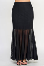 Load image into Gallery viewer, Plus Size Mesh Maxi Skirt
